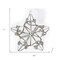 Homeroots Set of Four Gold And Silver Handmade Faux Crystal And Metal Hanging Star Ornaments, 4PK 548239 - alternate 2