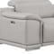Homeroots Ash Gray Leather Modular L Shaped Seven Piece Corner Sectional With Console 643898 - alternate 2