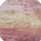 Homeroots 8' Mauve And Pink Round Striped Washable Indoor Outdoor Area Rug 610903 - alternate 3