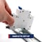 Automation Systems Interconnect 3 Amp, 1 Pole, 240Vac, 60Vdc, Trip Curve: C, DIN Rail Mount-Miniature Circuit Breaker, UL1077 NDB2-63C3-1 - alternate 3