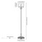 Homeroots 62" Nickel Novelty Floor Lamp With Clear Seeded Glass Globe Shade 523438 - alternate 3