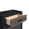 Homeroots 32" Gray And Black Wood Five Drawer Dresser 564693 - alternate 5