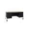 Hirsh Mobile Double Pedestal File Desk W/ Round Corner T-Mold Top, 30 in D X 29.5 in H, 60 in W X 25056 - alternate 1