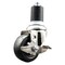 Service Caster 3.5 Inch 316SS Hard Rubber Swivel 1-3/4 Inch Expanding Stem Caster with Brake SCC-SS316EX20S3514-HRS-TLB-134 - alternate 1