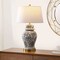 Jonathan Y Ellis 29.5" Traditional Chinoiserie Ceramic LED Table Lamp, Gray/White JYL3008B - alternate 3