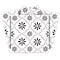 Homeroots 12" X 12" Black and White Lil Daisy Peel and Stick Removable Tiles 555895 - alternate 5