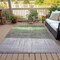 Homeroots 9' X 12' Fern Green And Gray Abstract Washable Indoor Outdoor Area Rug 632051 - alternate 3
