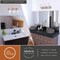 Vaxcel Northfield 3-Light Vanity Light, Satin Nickel, Clear Seeded Glass, 21-In. Wide W0568 - alternate 3