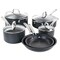 Martha Stewart 10 Piece Nonstick Hard Aluminum Cookware Set in Matte Black 129228.1 - alternate 1