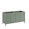 James Martin Vanities Vanity, without top, Smokey Celadon, 59.88 in W x 23.25 in D,  503-V60D-M-SC - alternate 1