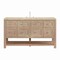 James Martin Vanities Breckenridge 60" Single Vanity, Whitewashed Oak, w/ 3 CM Tajnar Eclos Top 330-V60S-WWO-3TJR - alternate 1
