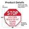 Signmission Stop Visitors Register at Guard Hou, 18 Inch X 18 Inch, Vinyl Decal OC-D-18-298 - alternate 3