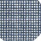 Homeroots 8' Navy Blue And Ivory Round Geometric Washable Indoor Outdoor Area Rug 583278 - alternate 6