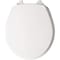 Bemis Mayfair Benton Round White Enameled Wood Toilet Seat with Slow Close Chrome Metal Hinge 26CHSLA000 - alternate 3