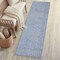 Jonathan Y Petunia Distressed All-Over Floral Border Non-Slip Washable Blue/Light Gray 2ft x 8ft Runner Rug PTN102C-28 - alternate 1