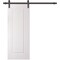 Sartodoors Barn Door 42 x 84 inches, BASIC 9111 White, 8FT Rail Track Heavy Hardware Set, Solid Panel Interi BASIC9111BD-B-SKIN-4284 - alternate 1