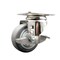 Service Caster 3 Inch 316SS Thermoplastic Rubber Wheel Swivel Top Plate Caster with Brake SCC SCC-SS31620S314-TPRB-TLB - alternate 1