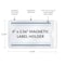 C-Line Products 2-1/2" x 4-1/4" White Side Load Magnetic Label Holders, 10/PK, 10PK/BX 87707-BX - alternate 3