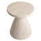 Leisuremod Dune 17 in Round Fiberstone Side Table, Pedestal Base, Weatherproof, Fully Assembled DST17SM - alternate 4