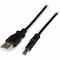 Startech.Com 1m USB to Type N Barrel 5V DC Power Cable - USB A to 5.5mm DC USB2TYPEN1M - alternate 1