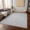 Homeroots 3' X 5' Silver And Ivory Geometric Washable Indoor Outdoor Area Rug 596968 - alternate 5