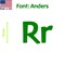 Aacc Self-Adhesive Vinyl Letter: R, Scale: 5 in. Color: Green Font: Anders by, 4PK AACC-Anders-UR-Green-I5x4 - alternate 1