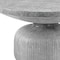 Homeroots 30" Gray Cement Round Pedestal Coffee Table 572273 - alternate 3