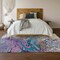 Homeroots 3' X 5' Periwinkle Purple And Ivory Abstract Washable Indoor Outdoor Area Rug 643553 - alternate 5