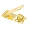 Prime-Line Door and Gate, Safety Hasp Hinge Latch with Fixed Staple 2-1/2 inch with Screws, Brass Plated U 117056 - alternate 1