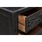 Homeroots 30" Black Solid Wood Distressed Three Drawer Nightstand 521194 - alternate 3