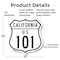 Signmission California Route Marker Shield Sign Us 1, 12 Inch X 12 Inch, Aluminum Metal Sign SHI-A-12-370 - alternate 3