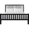 Homeroots Three Piece Black Solid Wood Bedroom Set 523681 - alternate 5