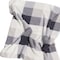 Homeroots 50" X 60" Gray And Ivory Faux Sherpa Plaid Throw Blanket 483449 - alternate 2