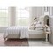 Homeroots Beige Solid Wood King Tufted Upholstered Linen Bed with Nailhead Trim 544947 - alternate 4