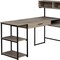 Homeroots 59" Taupe and Black L Shape Computer Desk 333395 - alternate 2