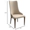 Leisuremod Elm Collection Modern Wooden Dining Chair In Taupe EC23TP - alternate 6