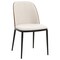 Leisuremod Tule Dining Side Chair with Velvet Seat and Steel Frame, Walnut/Beige, 2PK TCWN18BG2 - alternate 5