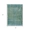 Homeroots 3' X 5' Teal Blue And Ivory Abstract Washable Indoor Outdoor Area Rug 631101 - alternate 2