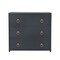 Homeroots 34" Navy Blue Three Drawer Standard Chest 389815 - alternate 1
