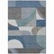 Homeroots 9' X 12' Gray Blue And Ivory Geometric Washable Indoor Outdoor Area Rug 616728 - alternate 3