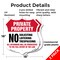 Signmission Private Property Shield Label Set No Sol, 18 inch X 18 inch, Plastic Sign, 2PK SHI-P-2PACK-18-439 - alternate 2
