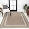 Jonathan Y Dover Classic 3-Stripe Border Beige/Cream 5 ft. x 8 ft. Indoor/Outdoor Area Rug TSN209A-5 - alternate 5