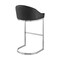 Armen Living Katherine 30in Bar Stool in Brushed Stainless Steel with Black Faux Leather LCKABABSBLK30 - alternate 2