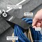 Grizzly Supply Storage Strap, 13 in L, 2 in W, Hook and Loop Closure, Metal Grommet, Reusable, Black, 2PK GS-HLSS13-0 - alternate 5