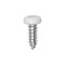 Auveco 8 x 1/2in White Painted Square Drive Pan Head Tapping Screw, 100PK 25366 - alternate 1