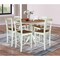 Whitewood Industries Rectangular Fixed Top Extension Pedestal Dining Table W/ 6 Counter Height Stools, 36 in W, 48 in H K79-36RXT-6B-S402-6 - alternate 3