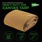 Tarpex Heavy Duty Tarp, 12 ft x 20 ft, Tan, Canvas CTT10-TA-1220 - alternate 5