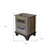 Homeroots 27" Brown Two Drawer Nightstand 527077 - alternate 2