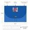 C-Line Products 8-1/2" x 11" Blue Horizontal 13-Pocket Expanding File, 12EA/DS 48315-DS - alternate 4