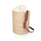 Picnic Time Family Of Brands Palermo - Rush Insulated Bucket Tote with Leather Straps, Beige Canvas 126-00-187-000-0 - alternate 3